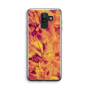 CaseCompany Eternal Fire: Samsung Galaxy J8 (2018) Transparant Hoesje