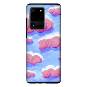 CaseCompany Roze wolken met vogels: Samsung Galaxy S20 Ultra Tough Case