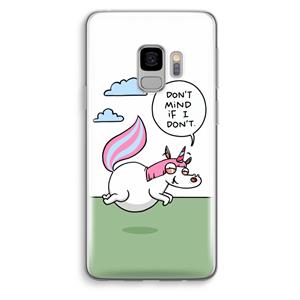 CaseCompany Unicorn: Samsung Galaxy S9 Transparant Hoesje