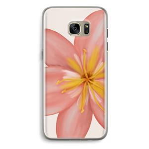 CaseCompany Pink Ellila Flower: Samsung Galaxy S7 Edge Transparant Hoesje