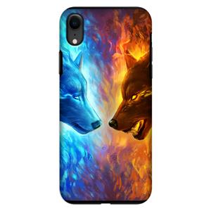 CaseCompany Fire & Ice: iPhone XR Tough Case
