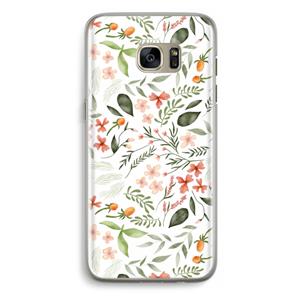 CaseCompany Sweet little flowers: Samsung Galaxy S7 Edge Transparant Hoesje