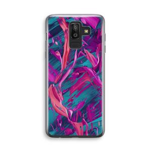 CaseCompany Pink Clouds: Samsung Galaxy J8 (2018) Transparant Hoesje