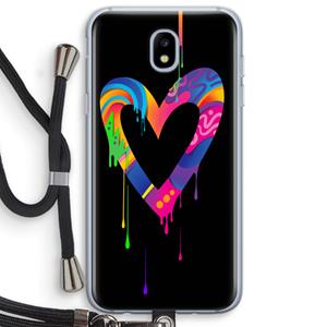CaseCompany Melts My Heart: Samsung Galaxy J5 (2017) Transparant Hoesje met koord
