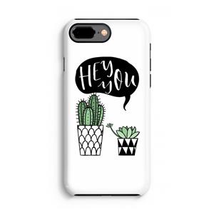 CaseCompany Hey you cactus: iPhone 8 Plus Tough Case