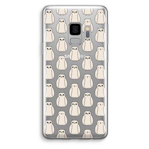 CaseCompany Uilen: Samsung Galaxy S9 Transparant Hoesje