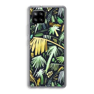 CaseCompany Tropical Palms Dark: Samsung Galaxy A42 5G Transparant Hoesje