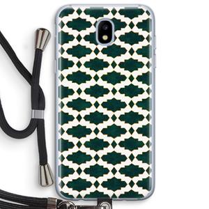 CaseCompany Moroccan tiles: Samsung Galaxy J5 (2017) Transparant Hoesje met koord
