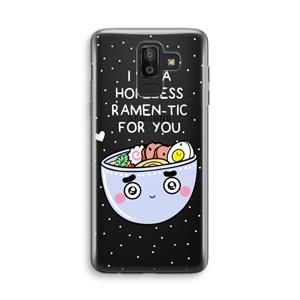 CaseCompany I'm A Hopeless Ramen-Tic For You: Samsung Galaxy J8 (2018) Transparant Hoesje