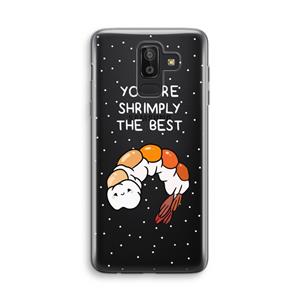 CaseCompany You're Shrimply The Best: Samsung Galaxy J8 (2018) Transparant Hoesje