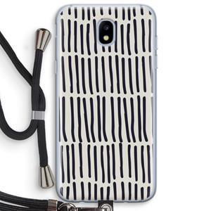 CaseCompany Moroccan stripes: Samsung Galaxy J5 (2017) Transparant Hoesje met koord
