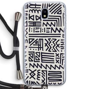 CaseCompany Marrakech print: Samsung Galaxy J5 (2017) Transparant Hoesje met koord