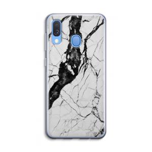 CaseCompany Witte marmer 2: Samsung Galaxy A40 Transparant Hoesje