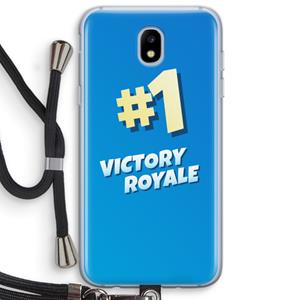 CaseCompany Victory Royale: Samsung Galaxy J5 (2017) Transparant Hoesje met koord