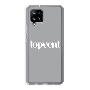 CaseCompany Topvent Grijs Wit: Samsung Galaxy A42 5G Transparant Hoesje