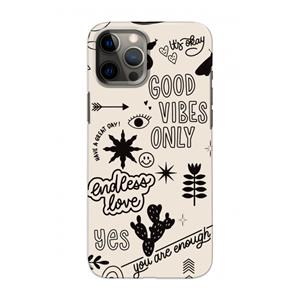 CaseCompany Good vibes: Volledig geprint iPhone 12 Pro Hoesje