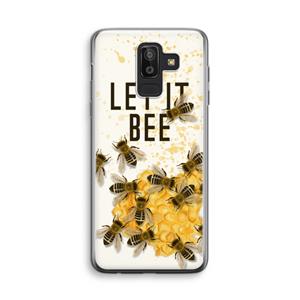 CaseCompany Let it bee: Samsung Galaxy J8 (2018) Transparant Hoesje