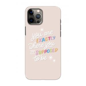 CaseCompany Right Place: Volledig geprint iPhone 12 Pro Hoesje