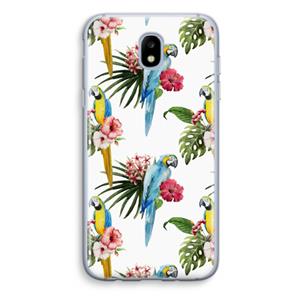 CaseCompany Kleurrijke papegaaien: Samsung Galaxy J5 (2017) Transparant Hoesje