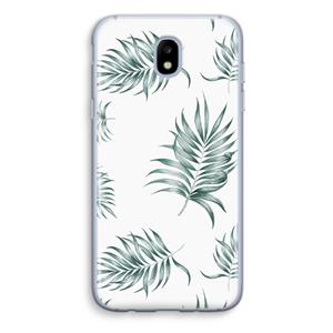 CaseCompany Simple leaves: Samsung Galaxy J5 (2017) Transparant Hoesje