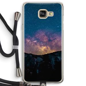 CaseCompany Travel to space: Samsung Galaxy A5 (2016) Transparant Hoesje met koord