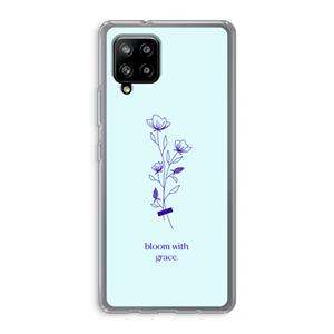 CaseCompany Bloom with grace: Samsung Galaxy A42 5G Transparant Hoesje