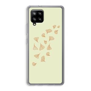 CaseCompany Falling Leaves: Samsung Galaxy A42 5G Transparant Hoesje