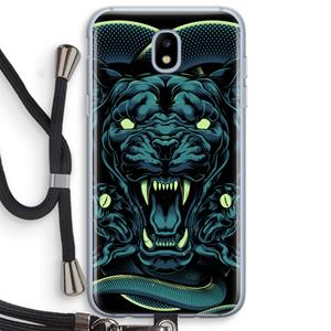 CaseCompany Cougar and Vipers: Samsung Galaxy J5 (2017) Transparant Hoesje met koord