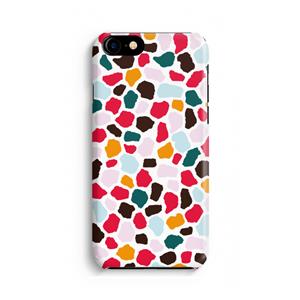 CaseCompany Colored Giraffe: iPhone 8 Volledig Geprint Hoesje