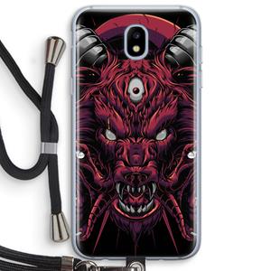 CaseCompany Hell Hound and Serpents: Samsung Galaxy J5 (2017) Transparant Hoesje met koord
