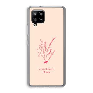 CaseCompany Where flowers bloom: Samsung Galaxy A42 5G Transparant Hoesje