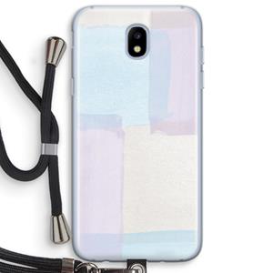 CaseCompany Square pastel: Samsung Galaxy J5 (2017) Transparant Hoesje met koord