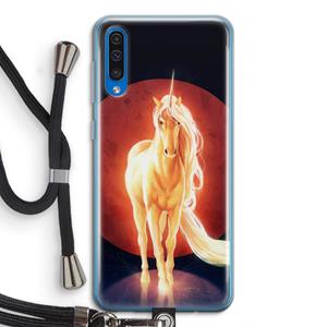 CaseCompany Last Unicorn: Samsung Galaxy A50 Transparant Hoesje met koord