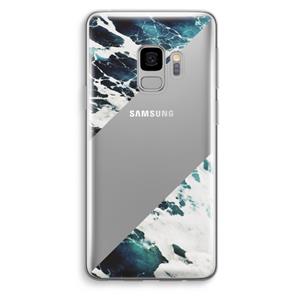 CaseCompany Golven: Samsung Galaxy S9 Transparant Hoesje