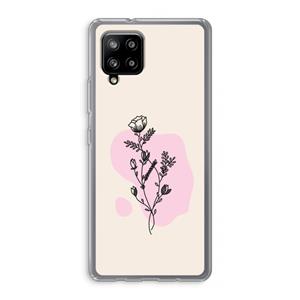 CaseCompany Roses are red: Samsung Galaxy A42 5G Transparant Hoesje