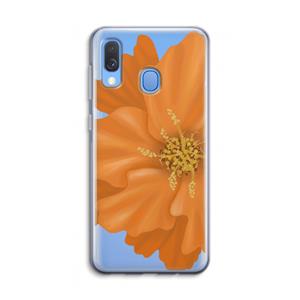 CaseCompany Orange Ellila flower: Samsung Galaxy A40 Transparant Hoesje