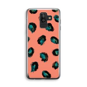 CaseCompany Pink Cheetah: Samsung Galaxy J8 (2018) Transparant Hoesje