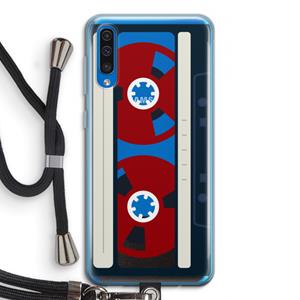 CaseCompany Here's your tape: Samsung Galaxy A50 Transparant Hoesje met koord