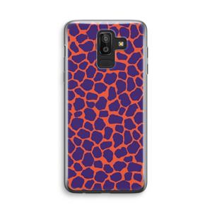 CaseCompany Purple Giraffe: Samsung Galaxy J8 (2018) Transparant Hoesje