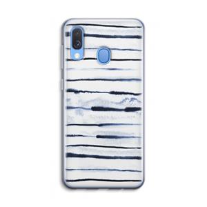 CaseCompany Ink Stripes: Samsung Galaxy A40 Transparant Hoesje