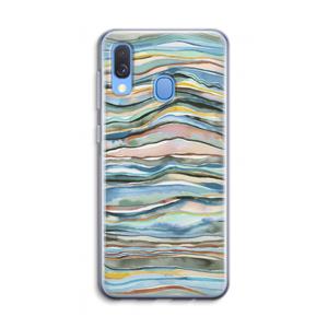 CaseCompany Watercolor Agate: Samsung Galaxy A40 Transparant Hoesje
