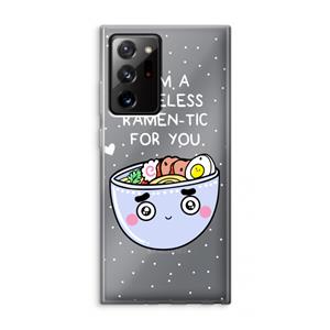 CaseCompany I'm A Hopeless Ramen-Tic For You: Samsung Galaxy Note 20 Ultra / Note 20 Ultra 5G Transparant Hoesje