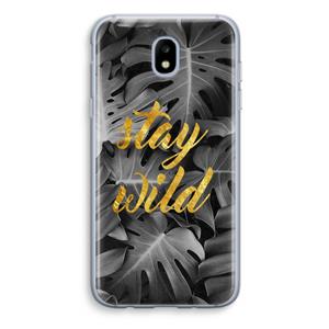CaseCompany Stay wild: Samsung Galaxy J5 (2017) Transparant Hoesje