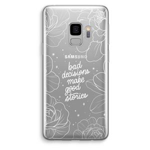 CaseCompany Good stories: Samsung Galaxy S9 Transparant Hoesje
