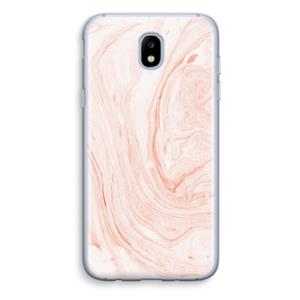 CaseCompany Peach bath: Samsung Galaxy J5 (2017) Transparant Hoesje
