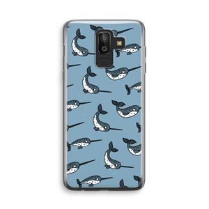 CaseCompany Narwhal: Samsung Galaxy J8 (2018) Transparant Hoesje