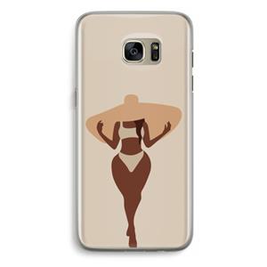 CaseCompany Let's get salty: Samsung Galaxy S7 Edge Transparant Hoesje