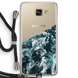 CaseCompany Zee golf: Samsung Galaxy A5 (2016) Transparant Hoesje met koord