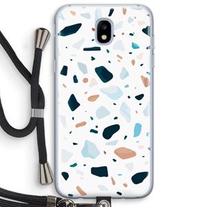 CaseCompany Terrazzo N°13: Samsung Galaxy J5 (2017) Transparant Hoesje met koord