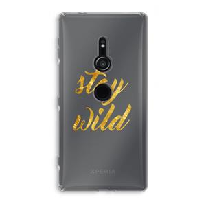 CaseCompany Stay wild: Sony Xperia XZ2 Transparant Hoesje